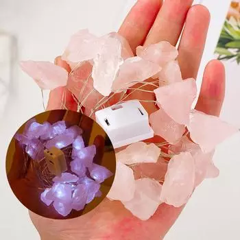 Фонарик гирлянда водонепроницаемый наружный креативный снеговик светодиодный рождественский декоративный фонарик гирлянда One Size розовый