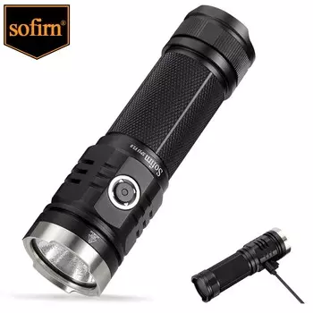 Фонарик Sofirn SP33V3.0 XHP50.2 EDC 3500 лм 26650 Мощный фонарик USB C Перезаряжаемый светодиодный светильник с индикатором питания