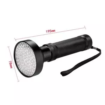 Фонарик УФ 100 светодиодов 395 Нм ультрафиолетовый фонарик лампа детектор черного света