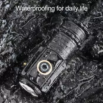 Фонарик водонепроницаемый Hands-Free магнитное основание клипса 5 режимов света аккумуляторная батарея портативный для кемпинга на открытом воздухе чрезвычайных ситуаций A