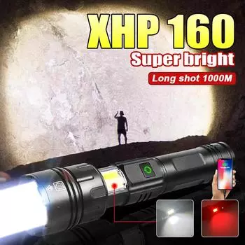 Фонарик высокой мощности, масштабируемый фонарик 1000000LM, фонарик с длительным режимом ожидания, ручной светильник, лампа для кемпинга, перезаряжаемый фонарь A-Flashlight