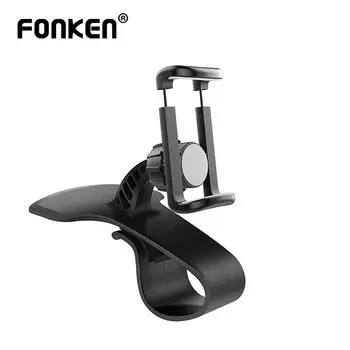 FONKEN Автомобильный держатель для телефона/GPS с креплением на приборную панель, с вращением на 360 градусов чёрный