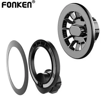 Fonken для 17 мм круглый шар автомобильный держатель панель магнитное кольцо держатель телефона держатель для выхода воздуха аксессуары Style 01 чёрный