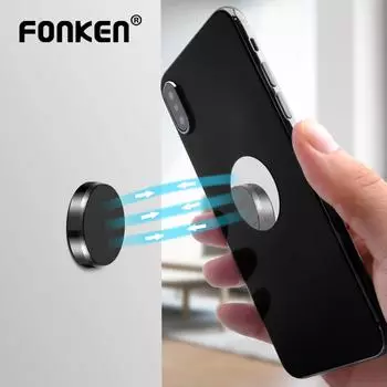 FONKEN Универсальный магнитный держатель для телефона Сильный магнитный настенный держатель Автомобильная навигационная подставка чёрный