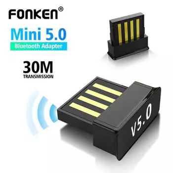 FONKEN USB Bluetooth адаптеры BT 5,0 USB беспроводной компьютерный адаптер аудиоприемник-передатчик ключи для наушников для ноутбука BL