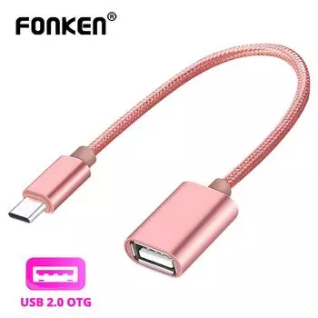 FONKEN USB C-USB-адаптер типа C OTG кабель USB C-папа-USB-мама Кабель-адаптер для Samsung