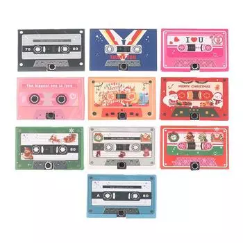 Фонографическая лента для самостоятельной записи 60 секунд голоса аудиокассета приглашение на вечеринку рождественский подарок на день рождения годовщину A1