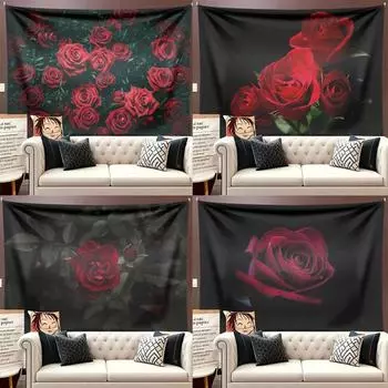 Фоновая ткань Ins Подвесная ткань Ремонт комнаты Ткань Спальня Украшение общежития Ткань Подвесное одеяло Настенное одеяло. 1 0.7