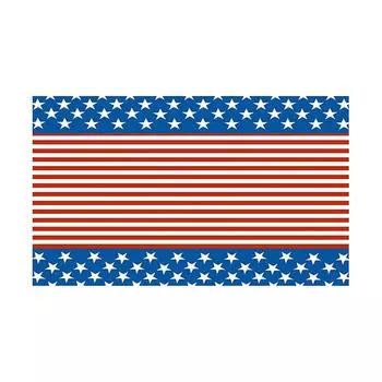 Фоновая ткань с элементами американского флага One Size красный