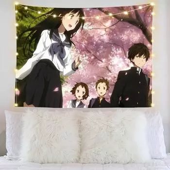 Фоновая ткань с изображением ледяных фруктов для спальни, общежития, подвесной гобелен, настенная ткань с цифровой печатью, декоративная ткань, короткая пушистая подвесная ткань 100x70cm