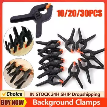 Фоновые зажимы, черные пружинные зажимы, портативные, прочные, многофункциональные, практичные, креативные, удобные для рекламного дисплея 10pcs