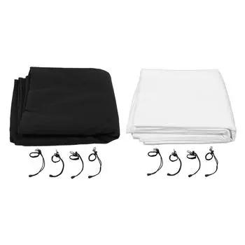 Фоновый фон для фотографии, высокоплотный фотофон, занавеска, экран, складной для фотошопа White 1x2m / 3.28x6.56ft