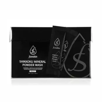 Fonskin jet black минеральная пудра для умывания x 30 пакетиков в индивидуальной упаковке глина белая глина для умывания поры черные точки клубника нос квадратная пробка лицо