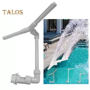 Фонтан для бассейна с регулируемой высотой и направлением струи на 360 градусов, над и в земле, с двойным распылением, водопадный разбрызгиватель, фонтан для 1,5 Unilateral