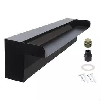 Фонтан для бассейна с водосбросом из нержавеющей стали, водный элемент для весеннего пруда