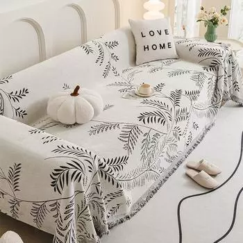 Fontanesia Chenille Sofa Towel Four Seasons Universal All-Inclusive Sofa Cover Dust Cover One-Piece Sofa Cover Cloth Anti-Scratching 180*130cm
