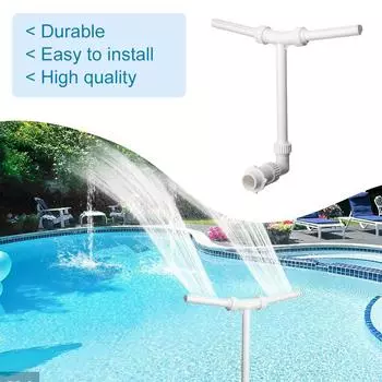 Фонтанные головки для бассейнов Регулируемый водопадный разбрызгиватель для бассейнов Аксессуары для спа-бассейнов белый