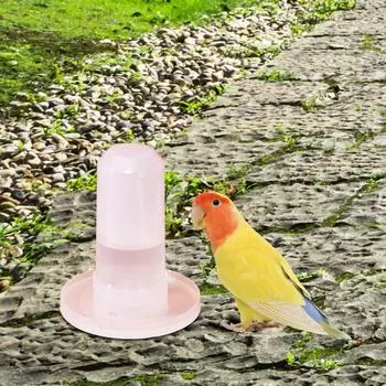 Food Container Parrot Water Dispenser Feeding Automatic Feeding for Small to Medium Birds Budgie Parakeets Cockatiel Canary