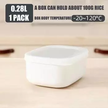 Food Container with Lid Coarse Grain Rice Stackable Box Lunch Boxes Fish Vegetables Home Kitchen Office Worker