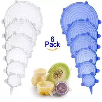 Food Cover For Kitchen Accessory Reusable Package Silica Gel Keep Fresh Tidy Home Accessories Utensils Utensil Storage Garden