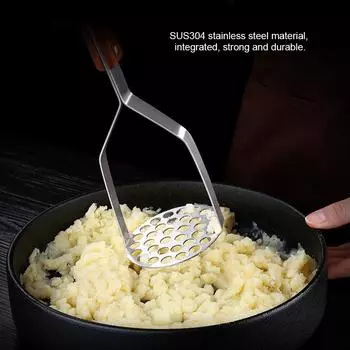 Food Crusher Household Manual SUS304 Stainless Steel Pressed Potato Masher Crusher Kitchen Utensils Potato Crusher Potato Masher