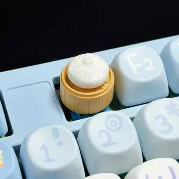 Food Cute Dumpling Keyboard Cap Universal Mechanical Keyboard Keycap For Mechanical Keyboard Bun