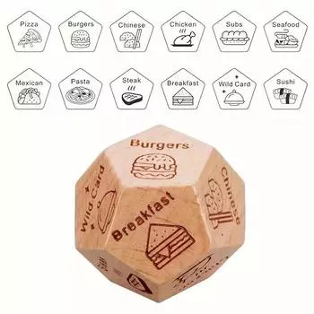 Еда решает кубик 12 граней, кубик для свидания, идеи подарков для пары, он и она, ужин кубик решает, крутой день рождения, свадьба