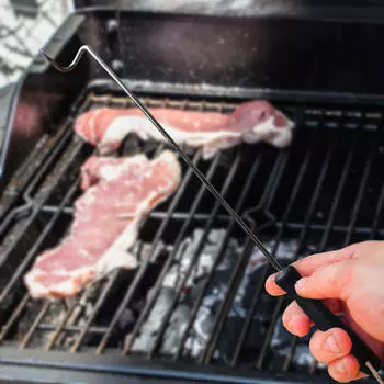 Food Flipper BBQ Turner Hook Chicken BBQ Steak Grill Accessories для переворачивания, красный