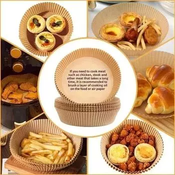 Food Grade Parchment Paper for Air Fryer Bake Baking Supplies Oil-proof Cookware Bbq Cooking Airfryer Papers Non-stick Pan Bar
