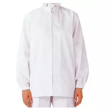 Food Hygiene Work Long Sleeve Thin MHS27 5L [Midori Anzen] Clothes, Coat, Unisex, Breathable, Fabric, Top, White, белый