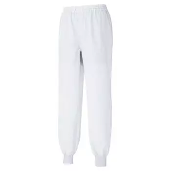 Food Hygiene Work Quick Thin L [Midori Anzen] Clothes, Slacks, Unisex, Antistatic, Drying, Fabric, MHS08W, Bottom, White, белый