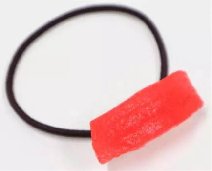 Food sample hair tie sushi tuna tuna lunch belt