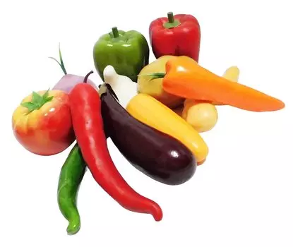Food Sample Vegetable Decoration Display Plenty of 12 Types Set/V440NN