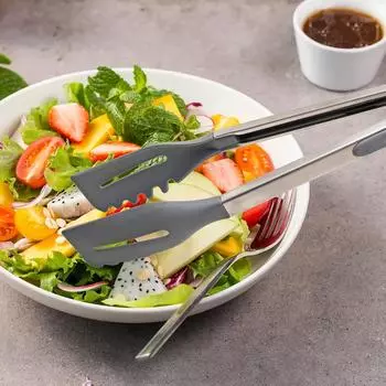 Food Tongs Creative Non-slip BBQ Grilling Tongs Salad Bread Cooking Clip Clamp Serving Utensils Tongs Kitchen Accessories