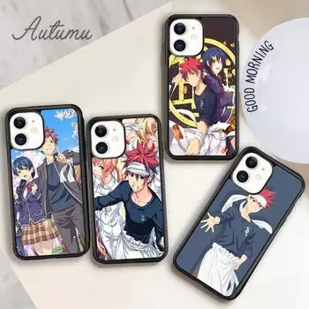 Food Wars Shokugeki no Soma Phone Case for iPhone 11 12 13 14 Pro Max mini X XR XS SE 2020 6S 7 8 Plus Samsung S21 S22 shell iPhone 6plus