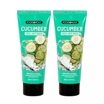 Foodaholic Collagen Peel Off Pack 150 мл / Огурец, 1 шт., 2 шт.