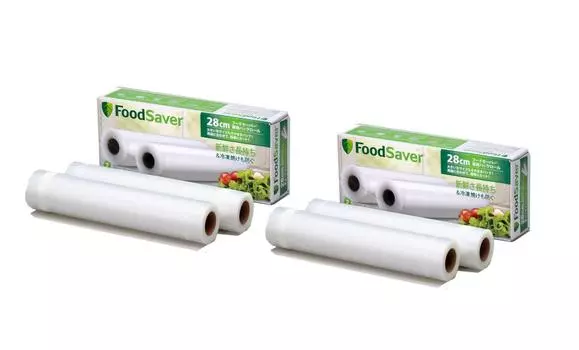 FoodSaver Vacuum Pack Roll 28cm Set of 4 PRBT2 [Official]