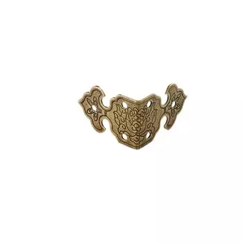 Foot Bracket Crafts Carved Metal Antique Bronze Corner Protector Box Decor Corner Brackets 25x17mm бронзовый