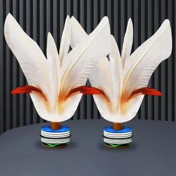 Foot Kick Fancy Белый гусиный перьевой волан для физических упражнений Китай Kick Shuttlecock Фитнес Развлечения one size