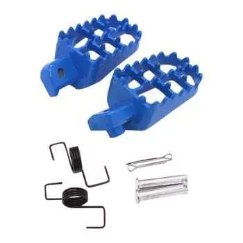 Foot Pedal Aluminm Footrest for Yamaha PW50 PW80 Honda XR50R CRF50 CRF70 CRF80 CRF100F Dirt Bike Front Foot Pedal Moto Kit серебряный