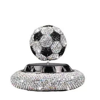 Football Shape Metal Perfume Diffuser -studded Car Solar Aromatherapy Car Ornaments