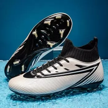 Football shoes boys teenagers children primary school students broken nails youth training shoes club competition sports shoes 35 бежевый