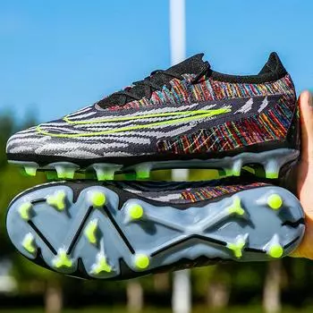 Football shoes, broken nails, long nails, lawn nails, boys and girls, teenagers and students training, a pair of Putian shoes 35