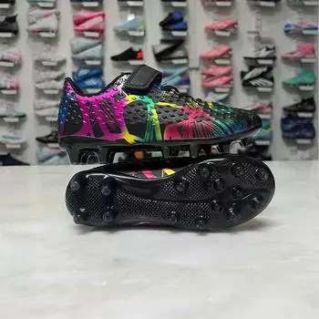 Football shoes children s elementary school football shoes boys and girls broken nails Velcro artificial turf school game training shoes 28