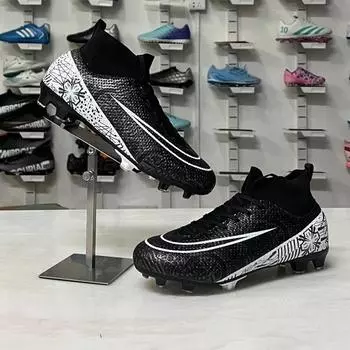 Football shoes Children s training special assassin summer breathable non-slip game sports shoes high-top spikes 35