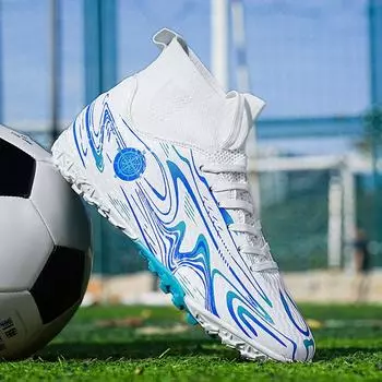 Football shoes children teenagers long nails broken nails sports shoes boys and girls primary and secondary school students flat bottom low top traini 32