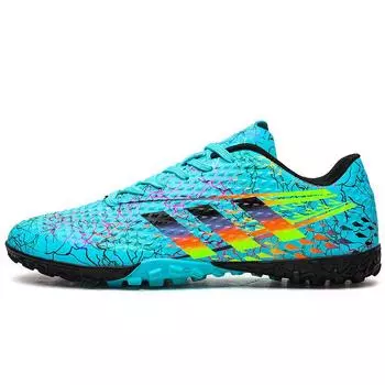 Football shoes HG spikes artificial grass men and women adults teenagers primary and secondary school students children broken nail training shoes 35