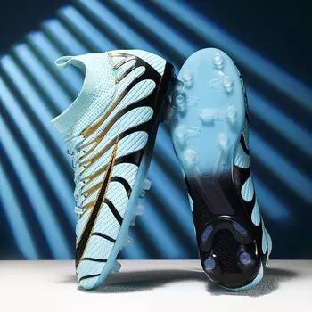 Football shoes men s and women s TF broken nails competition sports training shoes youth students grass spikes running shoes 35