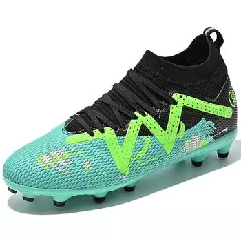 Football Shoes Men s and Women s High Top Shredded Nails Youth Sports TF Training Football Shoes 34