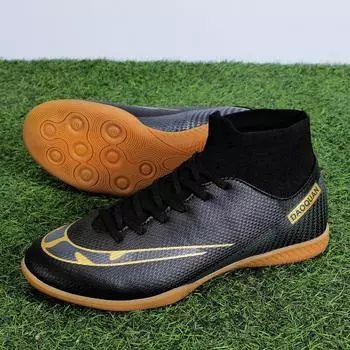 Football shoes Men s broken nails Non-slip kicking shoes Women s long nails Primary and secondary school students Sports training Large size 35 белый